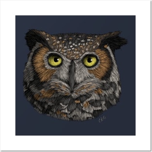 Great Horned Owl Posters and Art